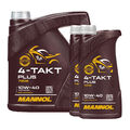 6 (4+2x1) Liter MANNOL 10W-40 4-Takt Plus Motorradöl JASO MA2