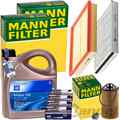 MANN INSPEKTIONSPAKET+5L ORIGINAL 5W30 ÖL passend für OPEL ASTRA G/H ab 19MA9235