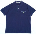 Vintage Lacoste Marineblau Piqué Poloshirt mit Fronttasche Herren 4 oder L