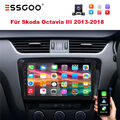 Android 13 Autoradio GPS Navi CarPlay Für SKODA Octavia III 5E 2013-2018 64G KAM