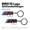 BMW M Schlüsselanhänger l Metall mit M-Farben – Motorsport Logo l In 2 Farben