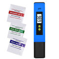 PH Wert Messer Tester Digital Wasser Messgerät Aquarium Pool Prüfer pH 0-14 Blau