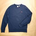 Levi's Original Crew Sweatshirt Gr. M Pullover Herren Sweater Pulli Blau Logo