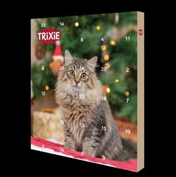 Trixie Adventskalender für KATZEN 30 x34 x3,5 cm Snack Leckerli Weihnachten Xmas