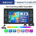 DAB+ 2+64G Autoradio Android 13 Für Ford Focus Kuga MK7 C S Max GPS NAV KAM WIFI