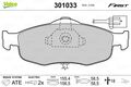 VALEO Bremsbelagsatz Scheibenbremse FIRST 301033 für FORD SCORPIO 1 GAE GGE 2