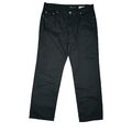 Alberto Tim Herren Jeans Hose Stoff Chino straight Leg 25 W36 L30 schwarz dünn