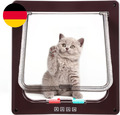 Sailnovo Katzenklappe 4-Way Magnetic Lock Hundeklappe Haustiertüre Cat Flap Groß