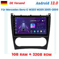 32G Android12.0 Autoradio GPS Navi Sat DAB+ Für Mercedes Benz C-Klasse W203 W209