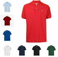 Men/Women Lacoste Mesh Short Sleeve Poloshirt Classic Fit Button-Down Tops Gifts