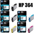 5x ORIGINAL HP 364 TINTE PATRONEN PHOTOSMART 6520 7520 B109N C310A D5460 5520