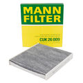 MANN CUK26009 Innenraumfilter Aktivkohle für VW GOLF 7 8 PASSAT B8 AUDI A3 Q2 Q3