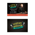 Visitenkarten individuell Business Karten 300g/qm 85 x 55 mm Entertainer Musiker