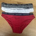 ⭐️ 2 Stück Tommy Hilfiger + 1 Pepe Damen Slip Bikini Form Gr. M  ⭐️