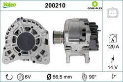 VALEO 200210 Lichtmaschine Generator 120A 14V für RENAULT TWINGO II (CN0)