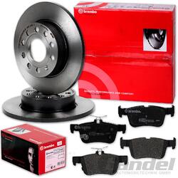 brembo BREMSSCHEIBEN 302mm + BELÄGE HINTEN passend für FORD FOCUS 4 IVHA 302x11mm // Für Fahrzeuge MIT elektr. Handbremse