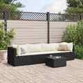 Gartenmöbel Lounge Set Sofa Garnitur Sitzgruppe Kissen 5-tlg. Poly Rattan vidaXL