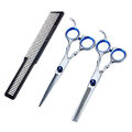 7 "Professional Friseur Schere Set Barber Haar Schneiden Ausdünnung Schere