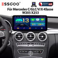 12,3" Android 13 Autoradio 8+128GB GPS Für Mercedes C/GLC/V/X-Klasse W205 NTG5.0