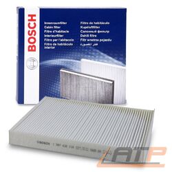 BOSCH Filter, Innenraumluft  u.a. für AUDI, PORSCHE, VWDie Nr.1* für Autoteile: Top-Preis-Leistungs-Verhältnis