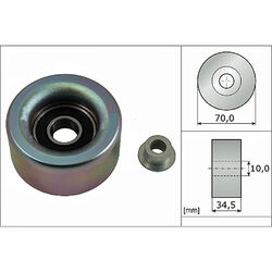 INA 532 0590 10 Umlenkrolle Führungsrolle Keilrippenriemen für LEXUS TOYOTA GS