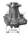 AIRTEX 1651 Water Pump for ALFA ROMEO,CHRYSLER,DODGE,FORD,JEEP,OPEL,PLYMOUTH,ROV