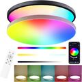 Tuya APP 36W RGB LED Deckenleuchte Dimmbar Deckenlampe mit Fernbedienung