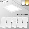 LED Einbaustrahler Einbau Leuchte Deckenleuchte Ultra Flach Lampe Eckig 9W/12W