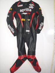 APRILIA Bike Lederkombi Leder Bikeranzug Rennen Motorrad Lederjacke Hose Einteil