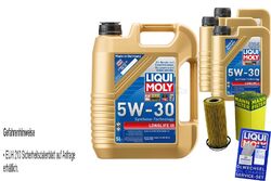 INSPEKTIONSKIT FILTER LIQUI MOLY ÖL 8L 5W-30 für Audi A5 Cabriolet 8F7 S5