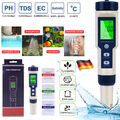 5 IN 1 Digital Wasser Qualität Tester Stift EC Ph Salzgehalt Temp Meter/Finder