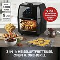 Gourtmetmaxx 1800W Heißluft-Fritteuse - Schwarz (02095)