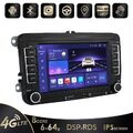 6+64GB Android 12 Autoradio CarPlay GPS Navi für VW Touran Golf 5 6 Passat Polo