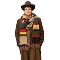 Doctor Who 4th Dr. Tom Baker Schal mit Klunker vom Vierten Doktor Kostüm Pro