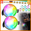 2X Hunde Leuchtanhänger Leuchthalsband Led Hundehalsband Blinkie Anhänger Licht