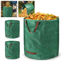 3er Set Gartensack, 272 L Gartenabfallsack Gartenbehälter, Laubsack Rasensack DE