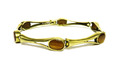 Elegantes Modernist 333 Gold Armband/ Armkette mit Tigerauge - ca. 18.5 cm