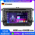 4+64GB Carplay Android 13 Autoradio CD GPS NAVI Für VW GOLF 5 6 Caddy EOS Passat