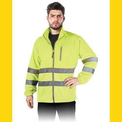 Warnschutz Fleecejacke Warnschutzjacke Arbeitsjacke POLSTRIP gelb (Gr.S-3XL)