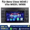 2+32GB 7" Autoradio GPS Navi BT Für Mercedes-Benz A/B Klasse Vito Viano Sprinter