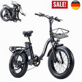 20 Zoll Elektrofahrrad Klapprad E-Bike 800W Pedelec Cityräder 48V 15Ah E Fatbike