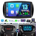 9" DAB+ Autoradio Android Apple Carplay Für Smart Fortwo 453 GPS RDS Navi Kamera