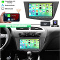 9" DAB+ Autoradio Android 13 CarPlay GPS NAV 2+32G KAM Für Seat Leon 1P1 2005-11