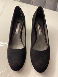 Tamaris Pumps Velours Schwarz Gr. 42