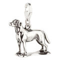 Charm / Anhänger Hund Labrador Karabinerverschluß 925 Sterling Silber