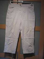 Damen Capri Jeans Gr. 40, Weiß, Baumwolle/Elasthan, "Canda by C&A"