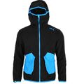 Puma Technical Fleece Jacke Herren Laufjacke Hoodie Running Wandern schwarz/blau