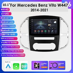 6+64G Android12 Auto CarPlay Autoradio GPS Für Mercedes Benz Vito W447 2014-2021