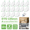 LED Panel Einbaustrahler Ultra Flach 230V Deckenleuchte Bad Einbau Spots Set DHL