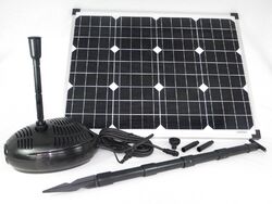 50 Watt W Solarpumpe Solar Teichpumpe Tauchpumpe Teich Pumpe Gartenteichpumpe 